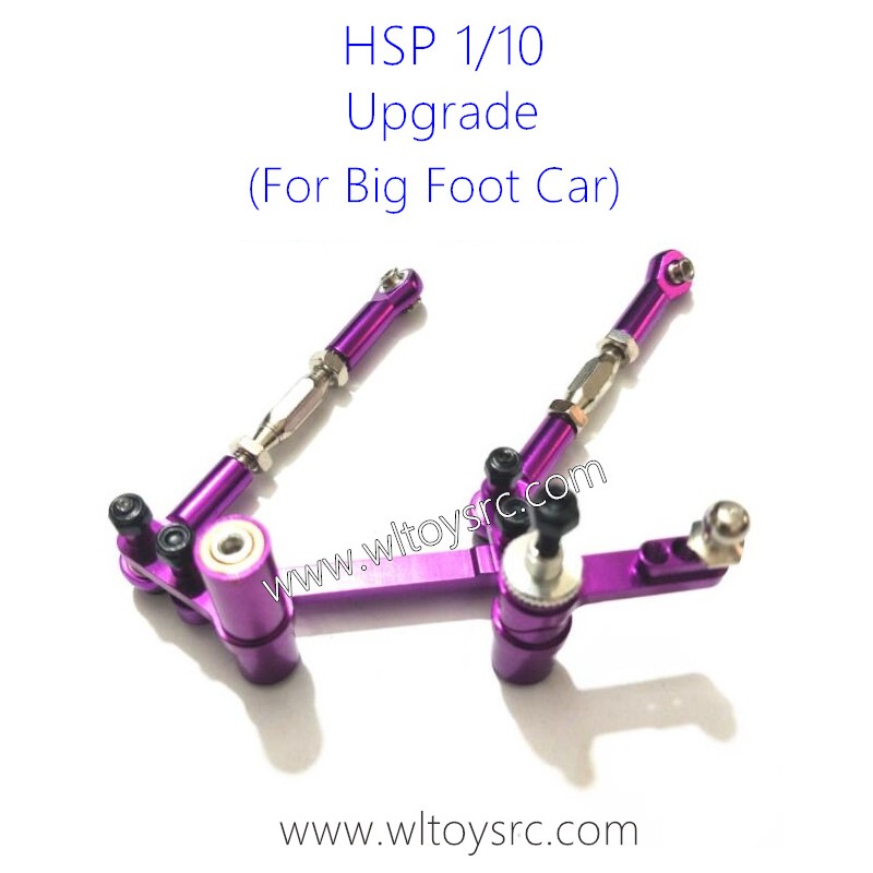 HSP RC Car 1/10 Upgrade 102057 Steering Assembly 94111 94123 Purple