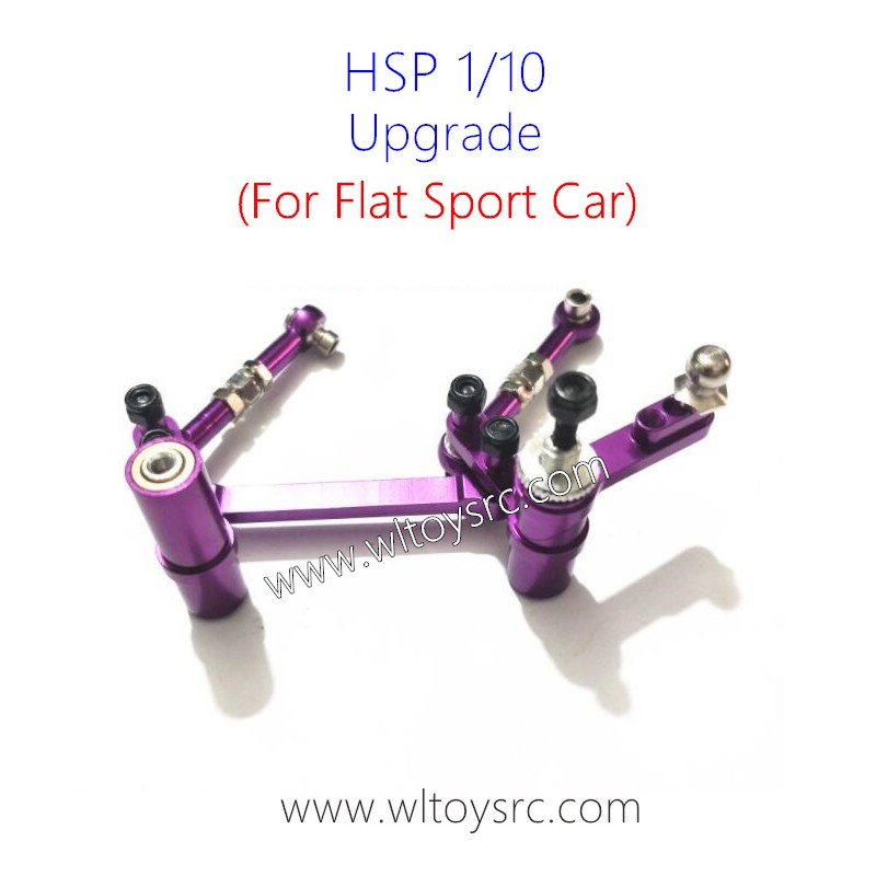 HSP RC Car 1/10 Upgrade 102057 Steering Kit For Flat Sport Car Purple