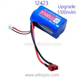 WLTOYS 12423 Upgrade Parts 7.4V 5100mAh Li-ion Battery