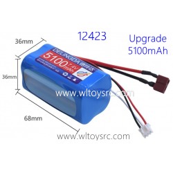 WLTOYS 12423 Upgrade 7.4V 5100mAh Li-ion Battery