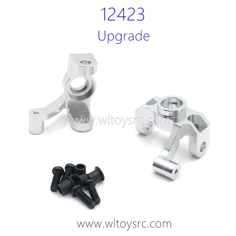 WLTOYS 12423 Upgrades Metal Parts Front Steering Cups Silver
