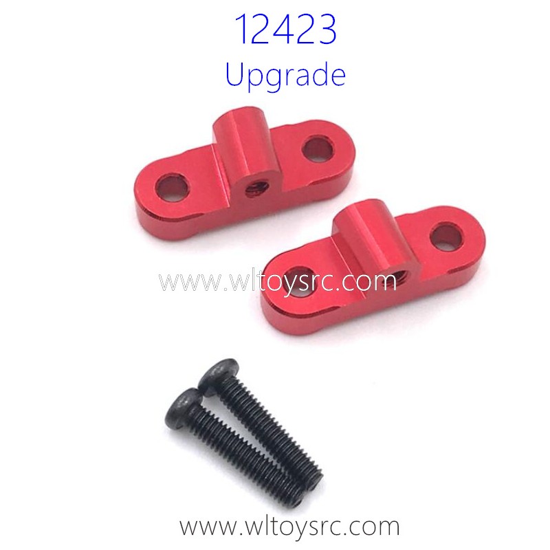 WLTOYS 12423 Upgrades Metal Parts Rear Axle Fixing Seat Red