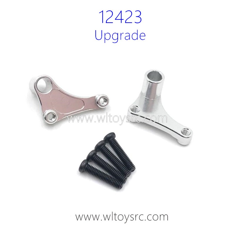 WLTOYS 12423 Upgrades Parts Steering shofar Silver