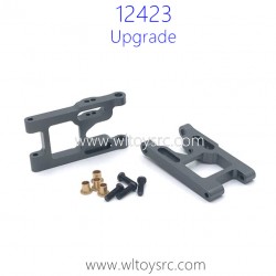 WLTOYS 12423 1/12 Upgrades Parts Front Swing Arm Metal Titanium