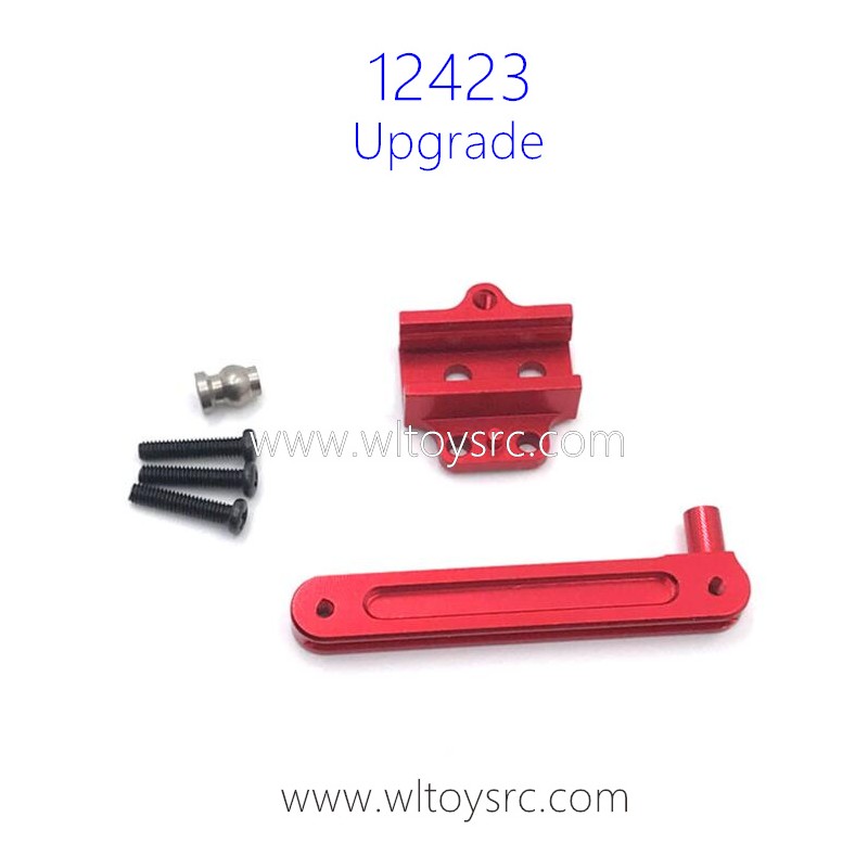WLTOYS 12423 1/12 Upgrades Parts Steering Set Red