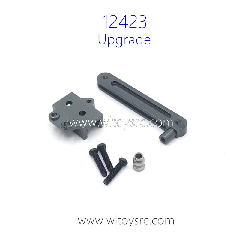 WLTOYS 12423 1/12 Upgrades Parts Steering Set Titanium
