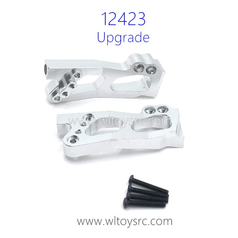 WLTOYS 12423 1/12 RC Car Upgrades Rear Shock Swing Arm Silver