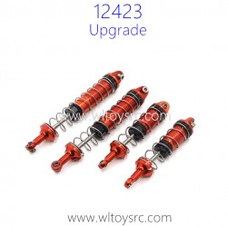 WLTOYS 12423 Upgrades Shocks Full Metal alloy Red