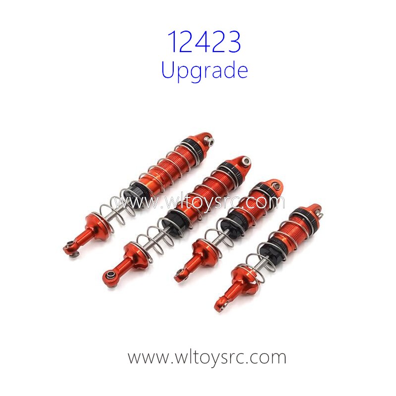 WLTOYS 12423 Upgrades Shocks Full Metal alloy Red