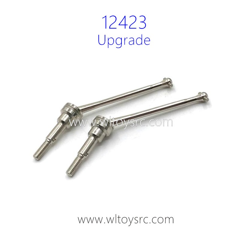 WLTOYS 12423 Upgrade Parts CVD Bone Dog Shaft Silver