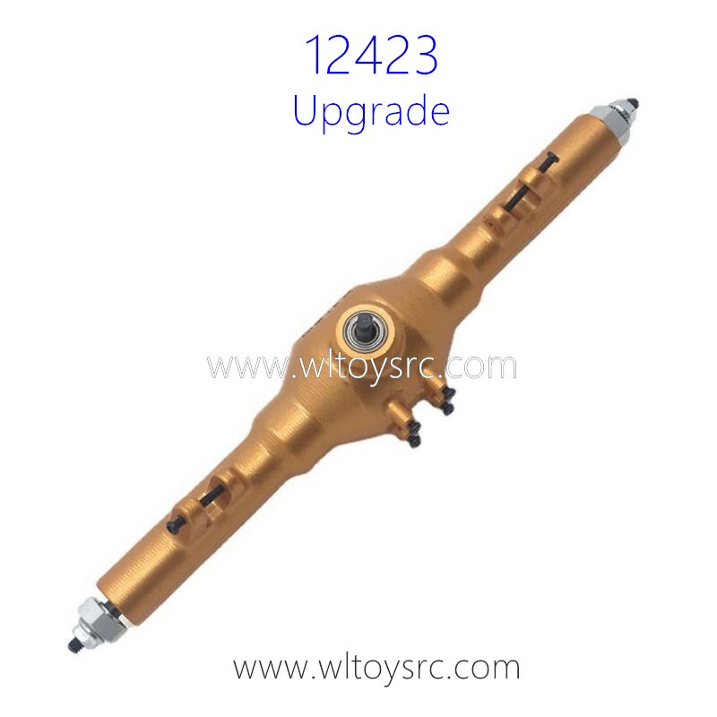WLTOYS 12423 Upgrade Parts Rear Axle Assembly with Gear Gold
