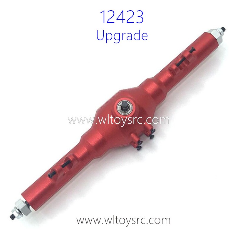 WLTOYS 12423 Upgrade Parts Rear Axle Assembly with Gear Red