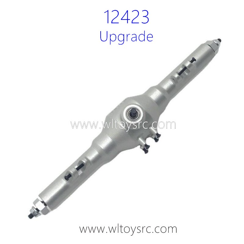 WLTOYS 12423 Upgrade Parts Rear Axle Assembly with Gear Silver