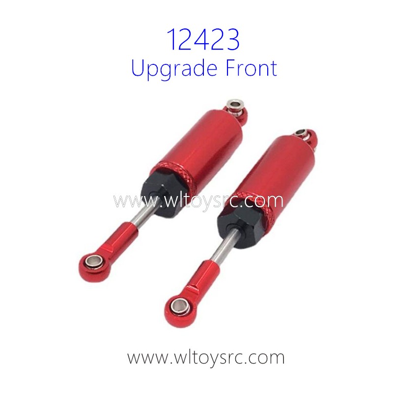 WLTOYS 12423 Upgrade Front Shocks Full Alloy Red