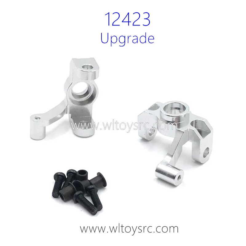 WLTOYS 12423 Upgrade Parts Front Steering Cups Silver