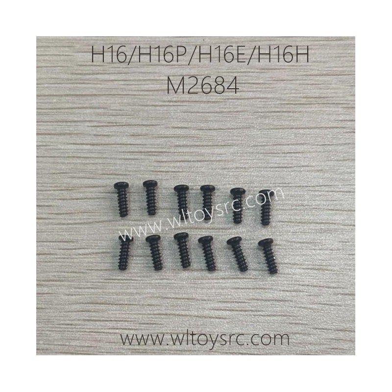 MJX Hyper Go H16 RC Car Parts M2684 Round Dead Flat Screw