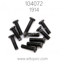 WLTOYS 104072 RC Car Parts 1914 Phillips countersunk head machine screw 3X12KM