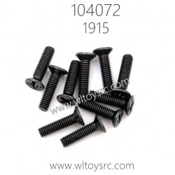 WLTOYS 104072 Parts 1915 Phillips round head machine screw 3X16PM