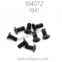 WLTOYS 104072 Parts 1941 Phillips Countersunk head Machine Screw 3X7KM