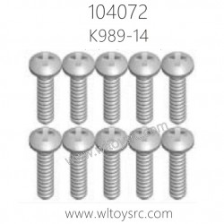 WLTOYS 104072 RC Car Parts K989-14 2X4PM D3.5 Screws