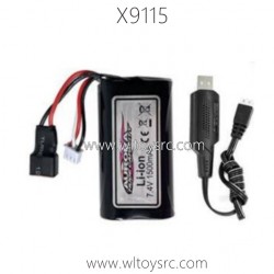XINLEHONG Toys X9115 Parts 7.4V 1500mAh Battery and Charger