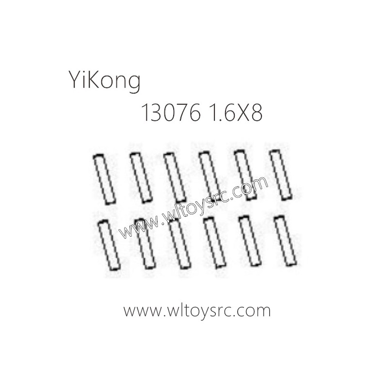 13076 1.6X8 MINI Pins Parts for YIKONG RC Car