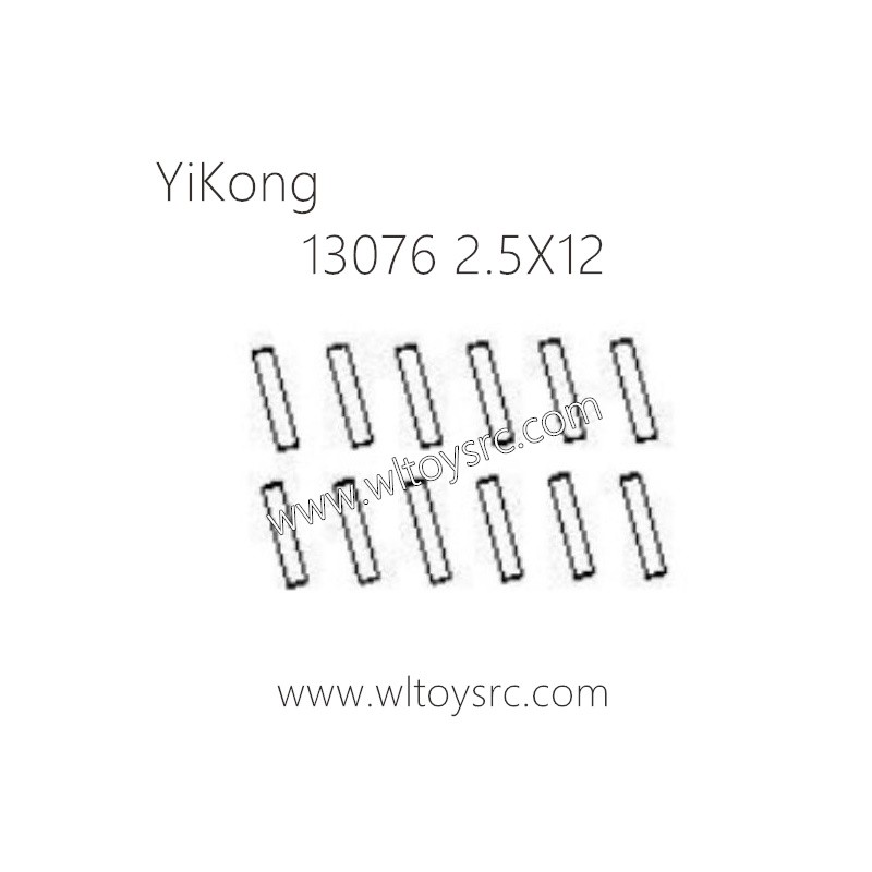 13077 2.5x12 mini Pins Parts for YIKONG RC Car