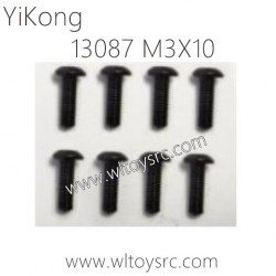 13087 Pan head socket head Cap Screws M3X10 Parts for YIKONG RC Car