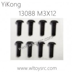 13088 Pan head hexagon Screws M3X12 Parts for YIKONG RC Car