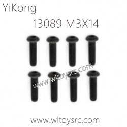 13089 Pan head hexagon Screws M3X14 Parts for YIKONG RC Car