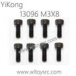 13096 Cup head Hexagon M3X8 Parts for YIKONG RC Car