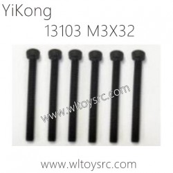 13103 Cup head Hexagon M3X32 Parts for YIKONG RC Car