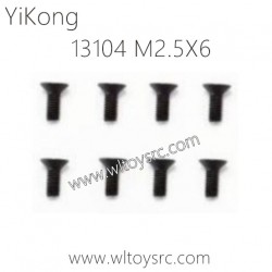 13104 Flat head Hexagon M2.5X6 Parts for YIKONG RC Car