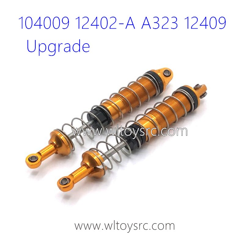 WLTOYS 104009 12402-A A323 12409 Upgrade Parts Metal Shock Absorber gold