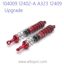 WLTOYS 104009 12402-A A323 12409 Upgrade Parts Metal Shock Absorber Red