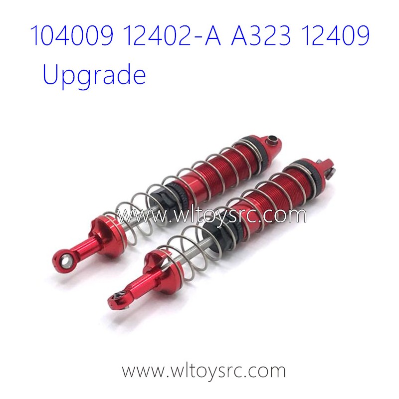 WLTOYS 104009 12402-A A323 12409 Upgrade Parts Metal Shock Absorber Red