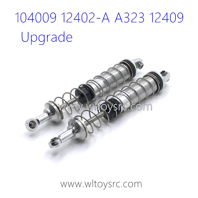 WLTOYS 104009 12402-A A323 12409 Upgrade Parts Metal Shock Absorber Silver