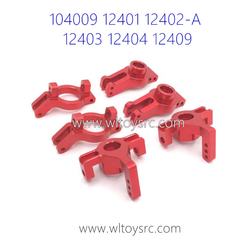 WLTOYS 104009 12401 12402-A 12403 12404 12409 Upgrade Metal Parts Red