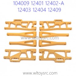 WLTOYS 104009 12401 12402-A 12403 12404 12409 Upgrade Parts Metal Swing Arm Gold