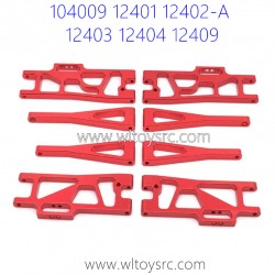 WLTOYS 104009 12401 12402-A 12403 12404 12409 Upgrade Parts Metal Swing Arm Red