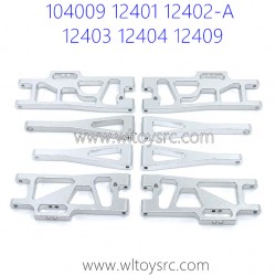 WLTOYS 104009 12401 12402-A 12403 12404 12409 Upgrade Parts Metal Swing Arm Silver