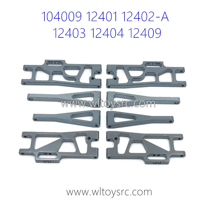 WLTOYS 104009 12401 12402-A 12403 12404 12409 Upgrade Parts Metal Swing Arm Titanium