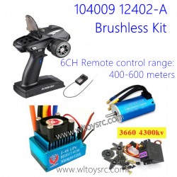WLTOYS 104009 12402-A RC Car Upgrade Parts Brushless Motor Kit