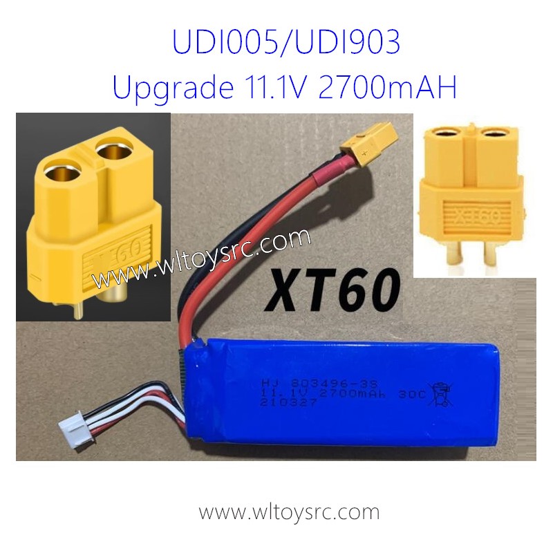 UDI ARROW RC Boat UDI005 Upgrade Battery 11.1V 2700mAh XT60 Plug