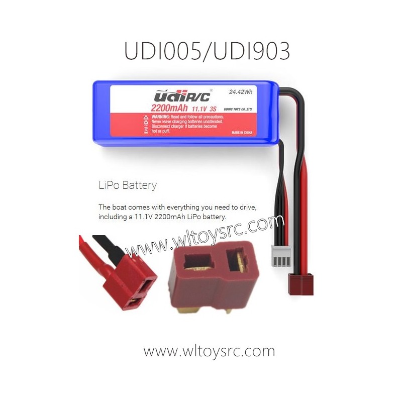 UDI ARROW RC Boat UDI005 Battery 11.1V 2200mAh