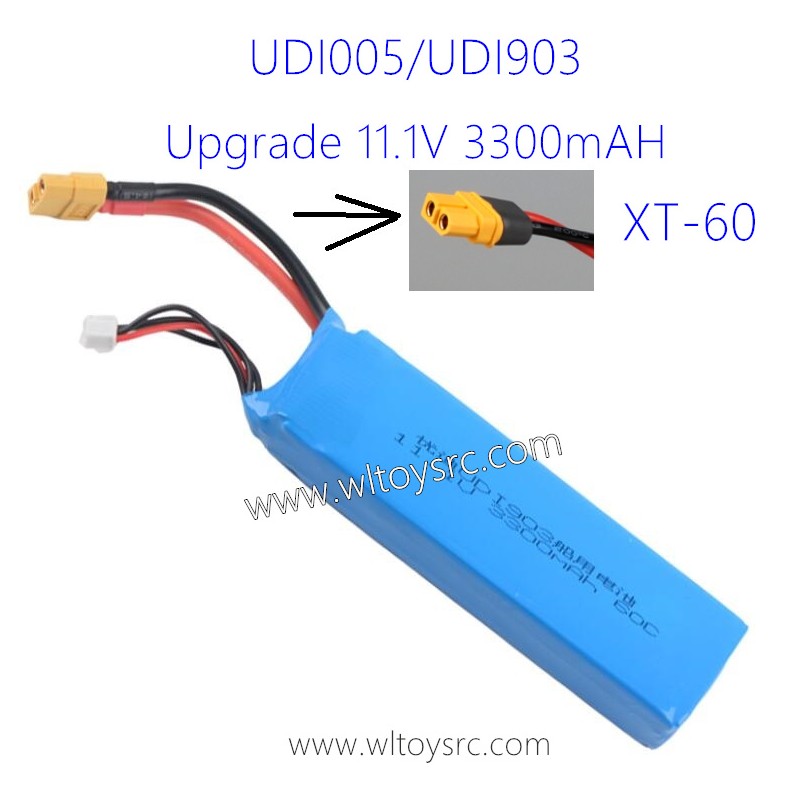 UDIRC ARROW RC Boat UDI005 Upgrade Battery 11.1V 3300mAh XT60 Plug