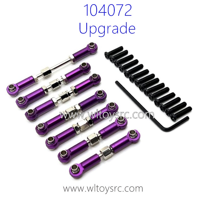 WLTOYS 104072 Upgrade Parts Connect Rod Kit Purple