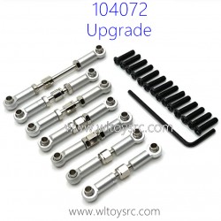 WLTOYS 104072 Upgrade Parts Connect Rod Kit Silver