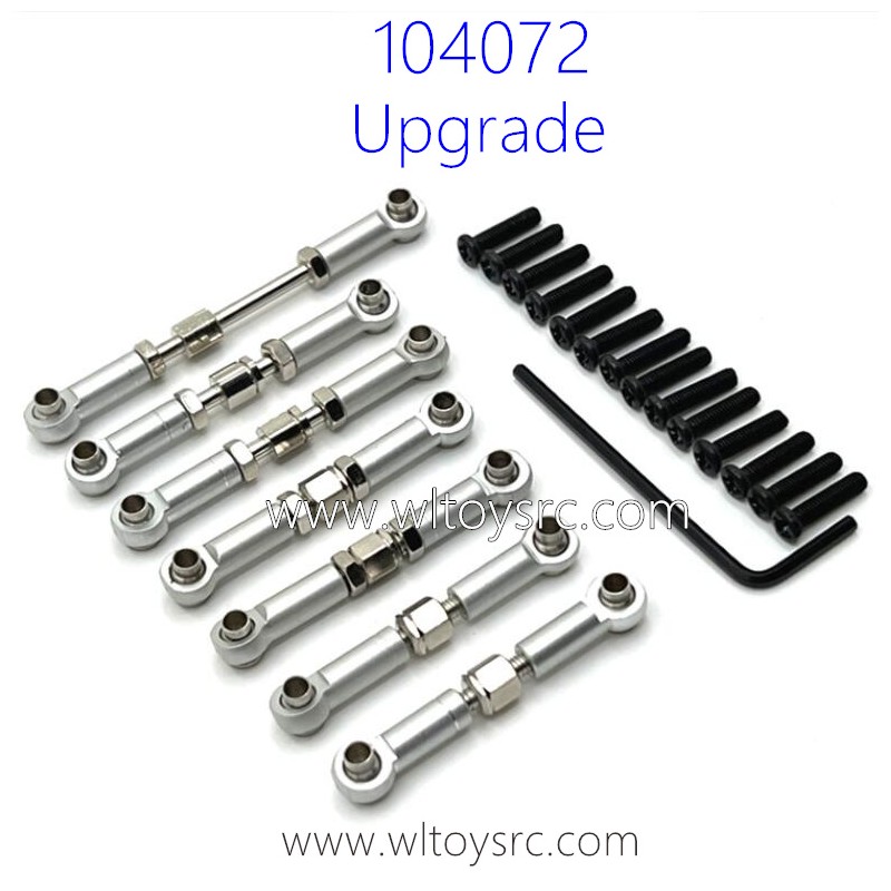 WLTOYS 104072 Upgrade Parts Connect Rod Kit Silver