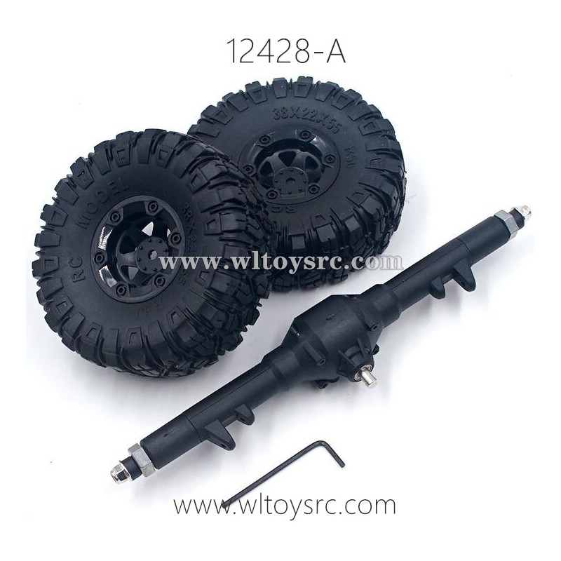 WLTOYS 12428-A Parts, Rear Gearbox Assembly and Wheels